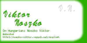 viktor noszko business card